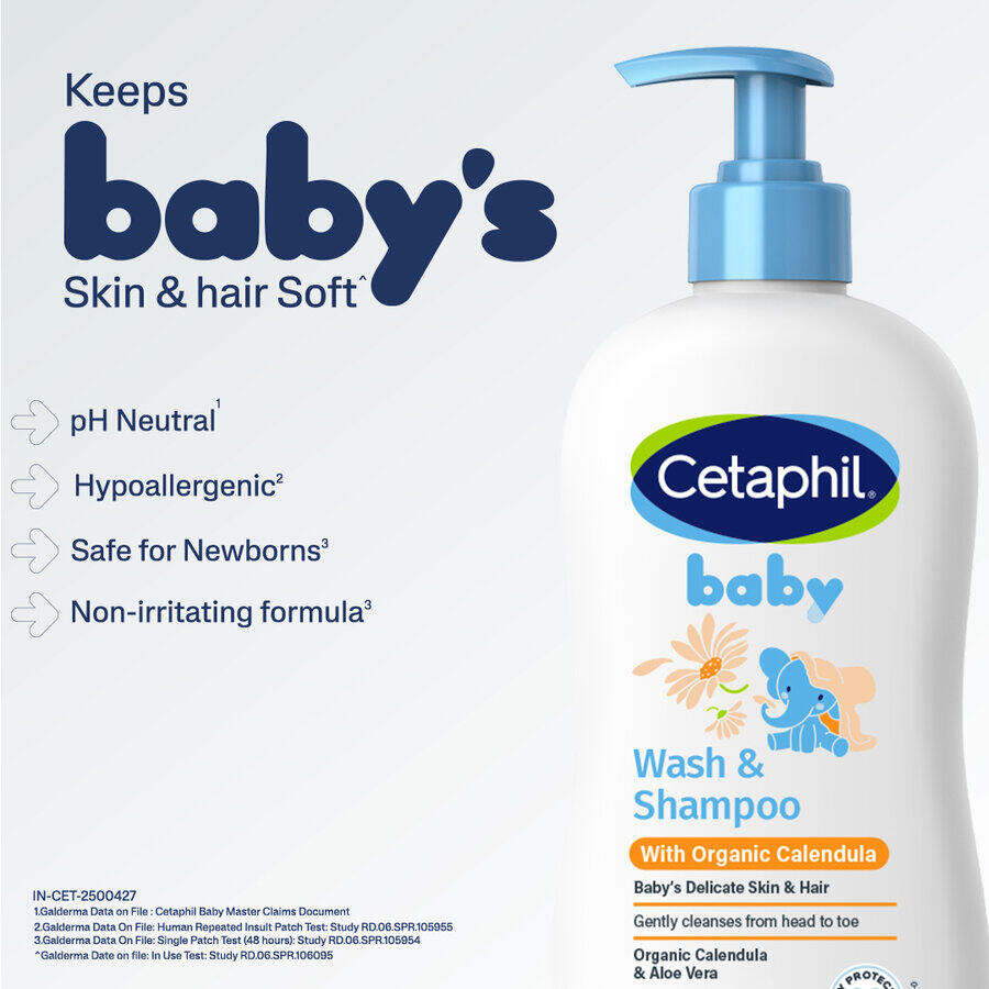 Picture of Cetaphil Baby Wash & Shampoo with Organic Calendula | 400ml