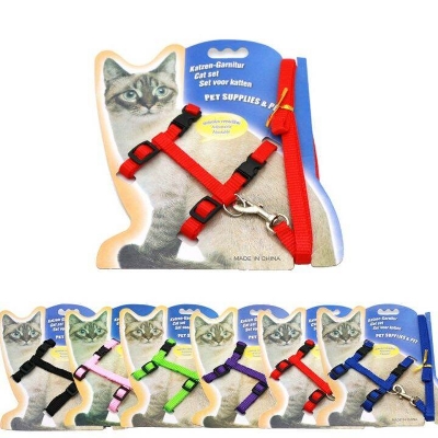 Picture of Adjustable Cat Harness and Leash Set, High-Quality Pet Walking Harness for Cats, Multiple Colors