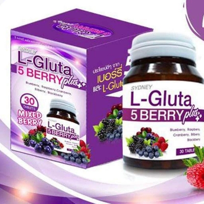 Picture of Sydney L- Glutathione 5 Berry Plus Skin Anti-Oxidant | 30 Tablets