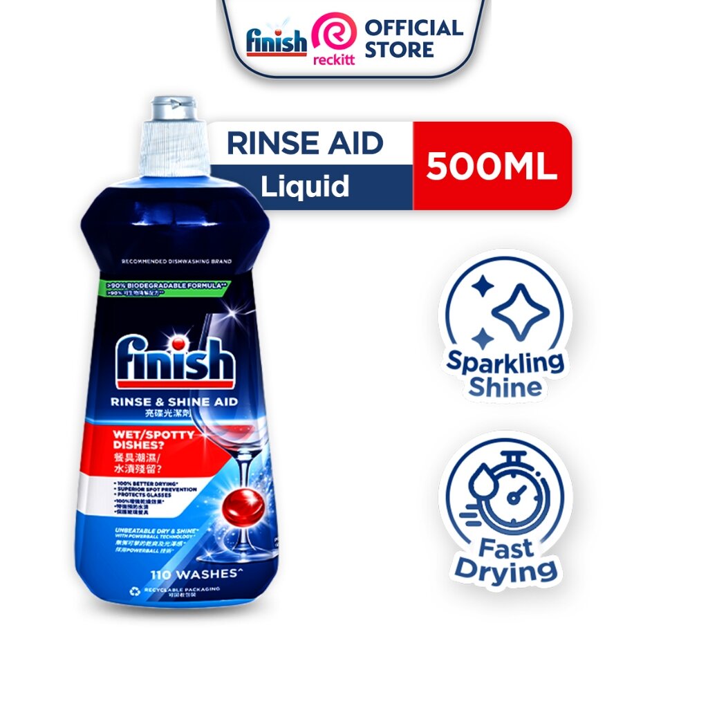 Picture of Finish Dishwasher Rinse & Shine Aid Liquid 500ml