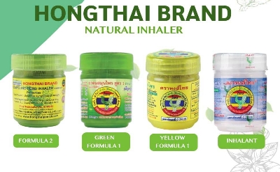 Picture of HONG THAI Green Cotton Formula Traditional Herbal Aroma Nasal Inhaler 8g