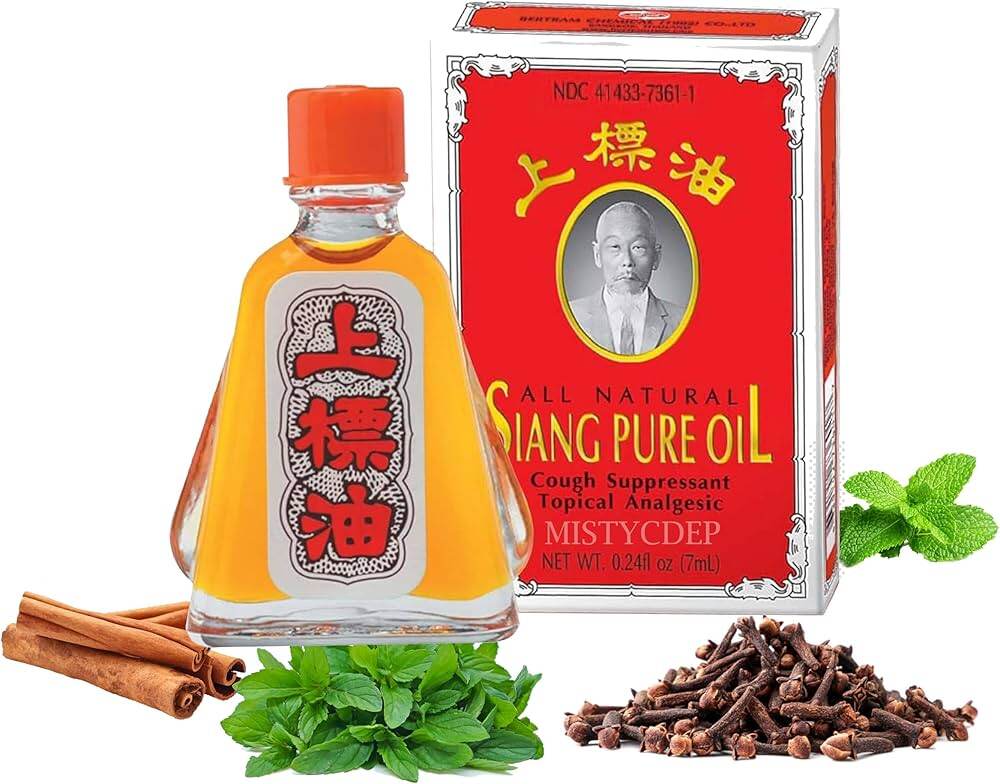 Picture of Siang Pure Oil Formula Pain Relief Thai Oil 3cc - Muscle and Joint Pain Stomach Discomfort Sprains and Bruises Headaches and Dizziness