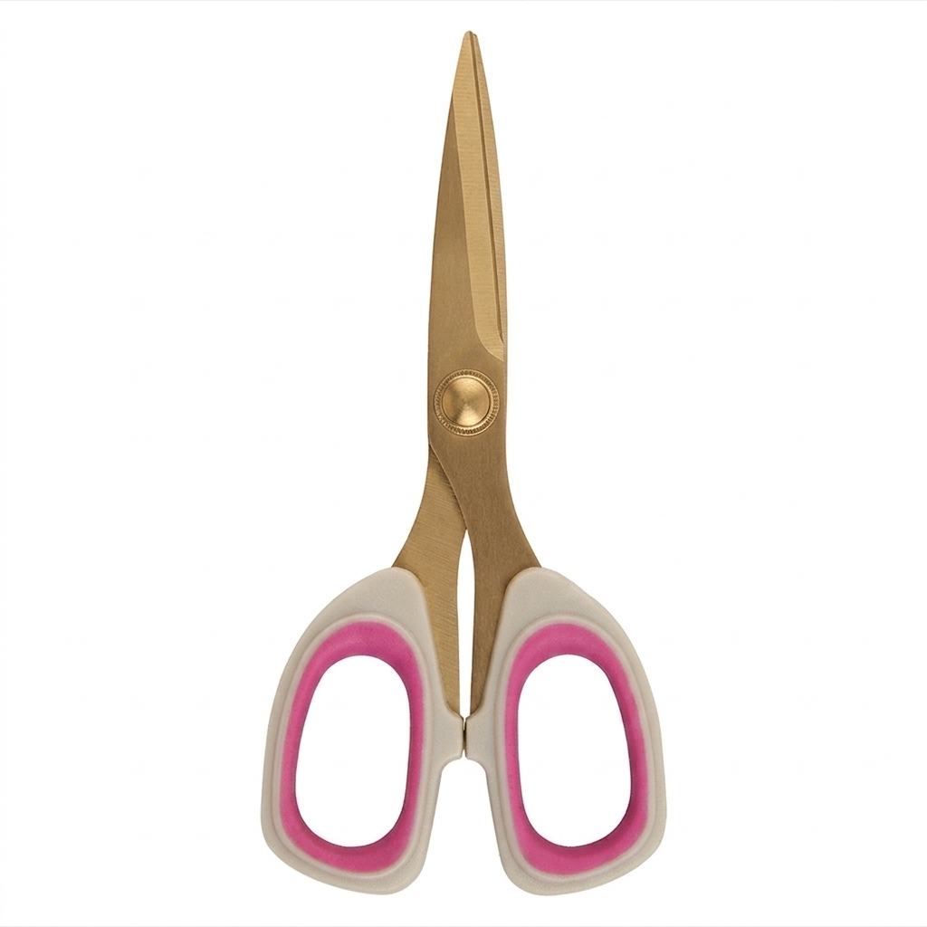 Picture of QIYANG QY-J268 Luxury Gold-Plated Kitchen Scissors – High-End Stainless Steel Multi-Purpose Shears for Food Prep & Crafting
