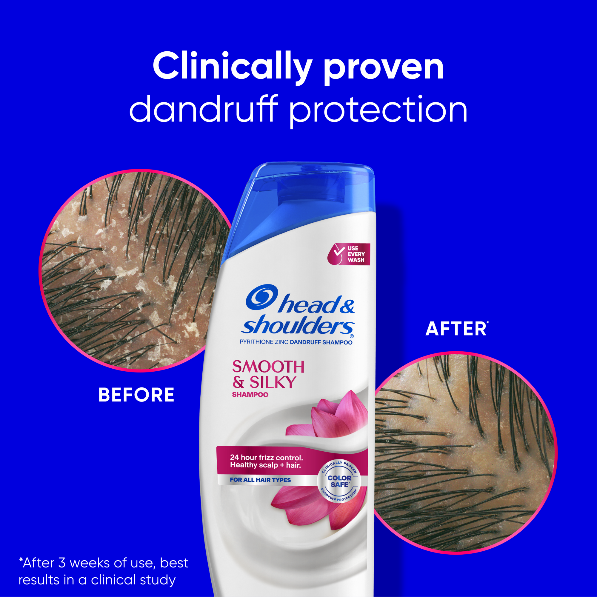 Picture of Head & Shoulders Smooth & Silky Anti-Dandruff Shampoo - 60ml