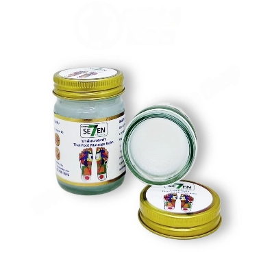 Picture of Green Seven Thai Foot Massage Balm - Traditional Herbal Reflexology Formula (50g)