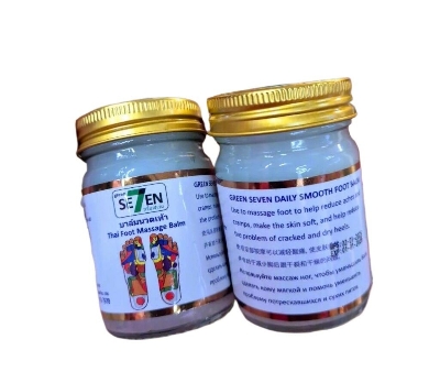 Picture of Green Seven Thai Foot Massage Balm - Traditional Herbal Reflexology Formula (50g)
