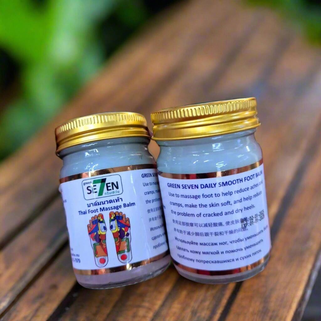 Picture of Green Seven Thai Foot Massage Balm - Traditional Herbal Reflexology Formula (50g)