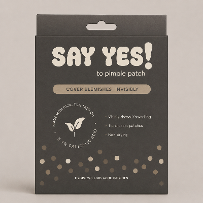 Picture of SAY YES Hydrocolloid Acne Pimple Patch – Invisible Spot Stickers with Tea Tree Oil & Salicylic Acid - 72 Patches