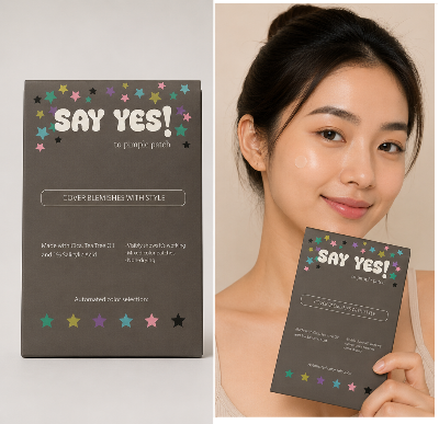 Picture of SAY YES! Hydrocolloid Pimple Patch– Cover Blemishes With Style - 80 Patches