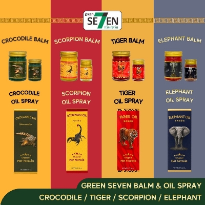 Picture of Green Seven Scorpion Hot Formula Strong Massage Balm Siam Spirit Scent 50g