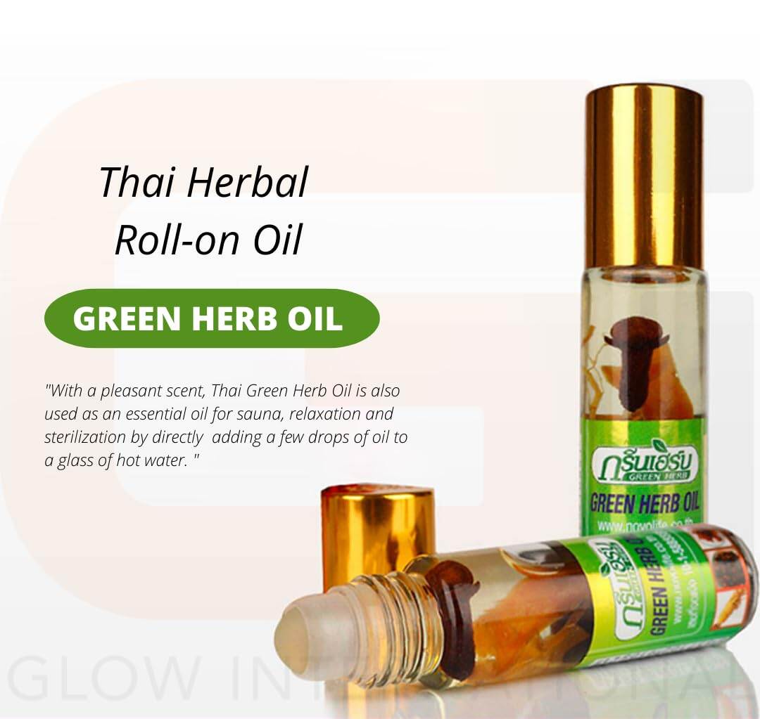 Picture of Thai Green Herb Oil Ginseng Root Aroma Oil Roll-on 8cc