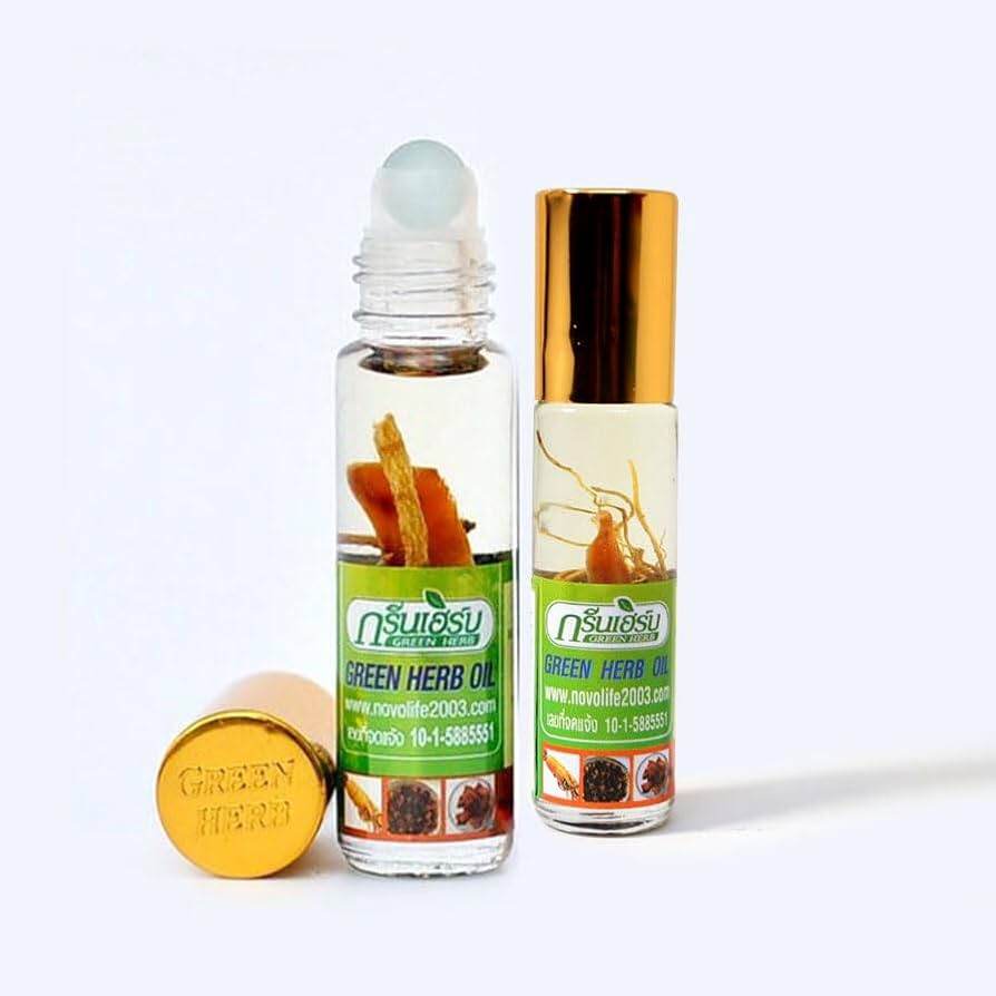 Picture of Thai Green Herb Oil Ginseng Root Aroma Oil Roll-on 8cc