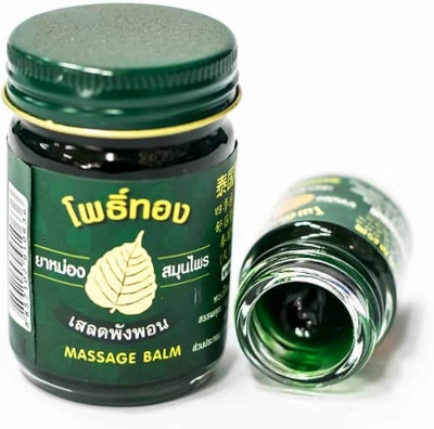 Picture of PoThong Thai Herbal Green Cooling Massage Balm 50g