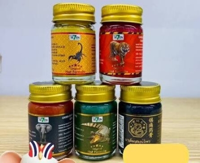 Picture of Green Seven Siam Elephant Strong Massage Balm Ginger Scent 50g