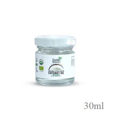 Picture of Ceylon Naturals Organic Extra Virgin Coconut Oil 30ml - Pure, Cold-Pressed, No Additives, Vegan, Healthier Choice