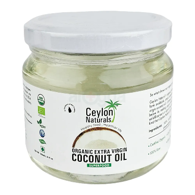 Picture of Ceylon Naturals Organic Extra Virgin Coconut Oil 150ml - Pure, Cold-Pressed, No Additives, Vegan, Healthier Choice