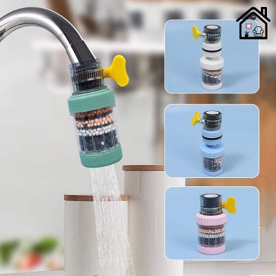 Picture of Taoshuai 360 Degree Filtered Water Pot Faucet Extender Nozzle | Shower Tap Booster Head Water Filter