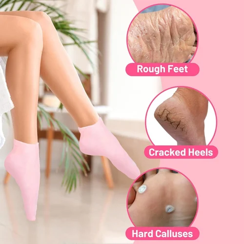 Picture of Foot Care Spa Moisturizing Gel Socks - Fit For All