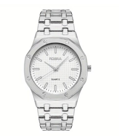 Picture of 2023 uomini e donne moda street steel belt orologio al quarzo arabo digital business watch regalo per la famiglia e gli amiciWhite, black blue, black white, white blue, Black, Blue