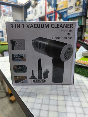 Picture of 3-in-1 Portable Vacuum Cleaner: Duster, Blower & Air Pump for Home & Car