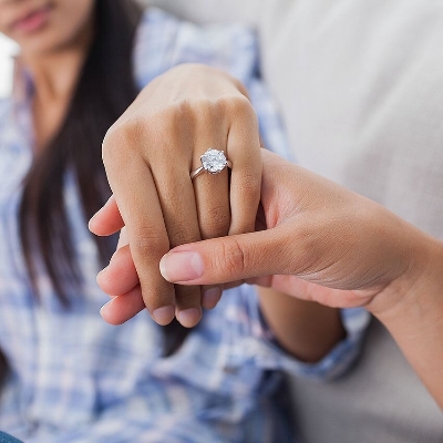 Picture of 5 Things To Refer To Have Right Engagement Ring-Antique White