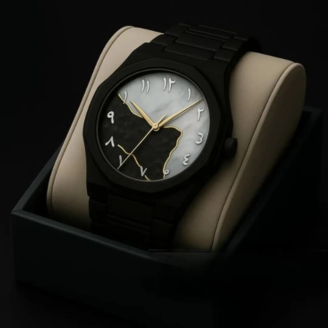Picture of Arabic Aura Watch (Premium Quality) White Men Watch