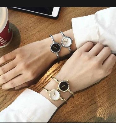 Picture of automatic watch Women Small Gold Bangle Bracelet Luxury Watches Stainless Steel Ladies Quartz Wrist watch Brand Casual WomenWhite, Black