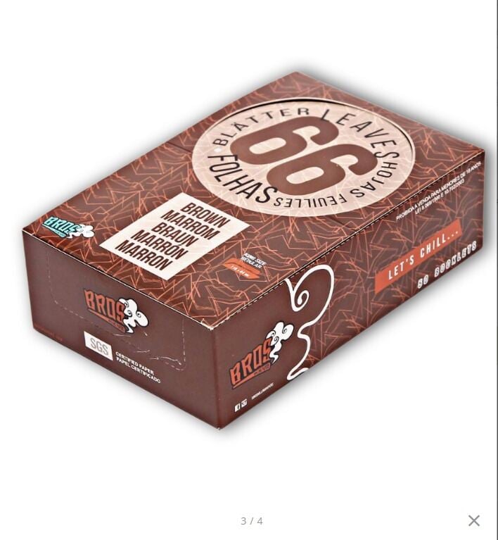 Picture of Bros 66 Brown King Size Booklet 1 Piece-Brown