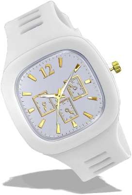Picture of Classy White Color Square Dial Analog Watch For Men & Boy'S - Watch For Men - Watch For Men By Top 10 Mart - ঘড়ি-White