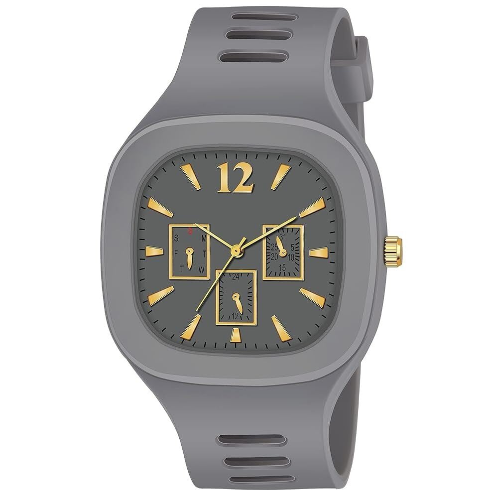 Picture of Classy White Color Square Dial Analog Watch For Men & Boy'S - Watch For Men - Watch For Men By Top 10 Mart - ঘড়ি-White