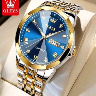 Picture of COPY Olevs 9931 New Business Quartz Watch For Men Luxury Diamond Dial Waterproof Stainless Steel Strap Men Wristwatch