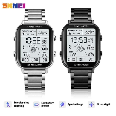 Picture of Electronic Watch Multi-purpose Watch Fashion Simple Style Waterproof Watch For MenBlack, Gold, White