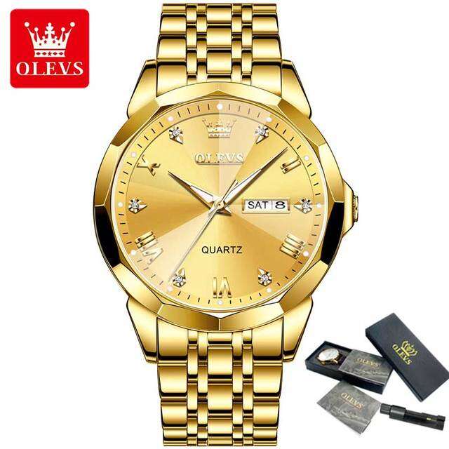 Picture of Inspired by 9931 New Luxury Fashion Stainless Steel Men WatchBlack, White, Gold, Dark Blue, Blue
