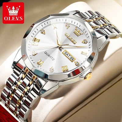 Picture of Inspired by 9931 New Luxury Fashion Stainless Steel Men WatchBlack, White, Gold, Dark Blue, Blue
