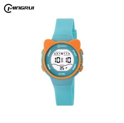 Picture of Inspired by Cartoon Cat Design Colorful Electronic Kids Watch, 30m Water Resistant Swimming Children Digital WristwatchNera hakla nil, Nera violate, pest colour, Nera pink, White, Purple, Blue, Nera Black, Pink, Nera pest colour, Black