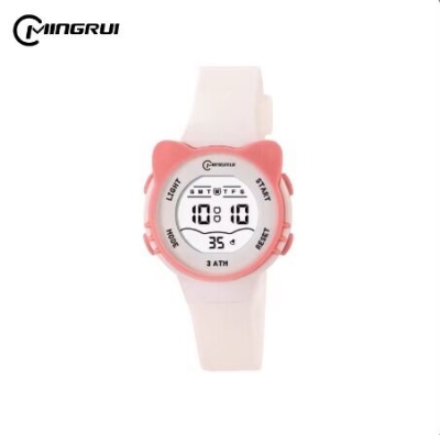 Picture of Inspired by Cartoon Cat Design Colorful Electronic Kids Watch, 30m Water Resistant Swimming Children Digital WristwatchNera hakla nil, Nera violate, pest colour, Nera pink, White, Purple, Blue, Nera Black, Pink, Nera pest colour, Black