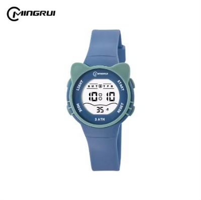 Picture of Inspired by Cartoon Cat Design Colorful Electronic Kids Watch, 30m Water Resistant Swimming Children Digital WristwatchNera hakla nil, Nera violate, pest colour, Nera pink, White, Purple, Blue, Nera Black, Pink, Nera pest colour, Black
