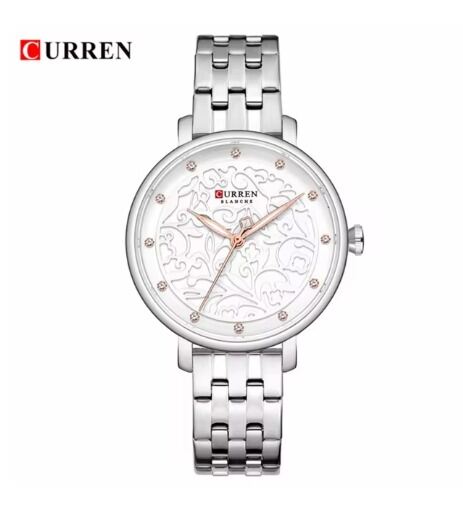 Picture of Inspired by CN 9046 Silver/golden Stainless Steel Analog Watch For Women. Watch/Ladies Watch/Wristwatch.golden, Silver, Black