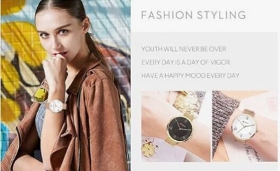 Picture of Inspired by CNN-Women's Girls Sports Waterproof Stainless Steel Quartz Wrist Watch 9020gold silver white, silver white, gold black