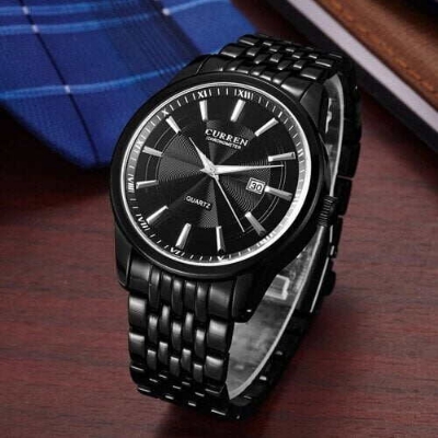 Picture of Inspired by CURREN 8052 Watch Men Top Brand Luxury Classic Business Wristwatch Stainless Steel -Black
