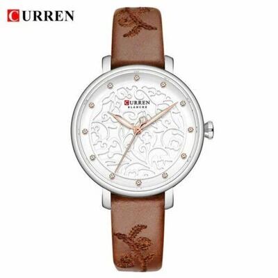 Picture of Inspired by Curren 9046 Fashion Stainless Steel Analog Watch for Women-Rose Gold and Black Color-Watch