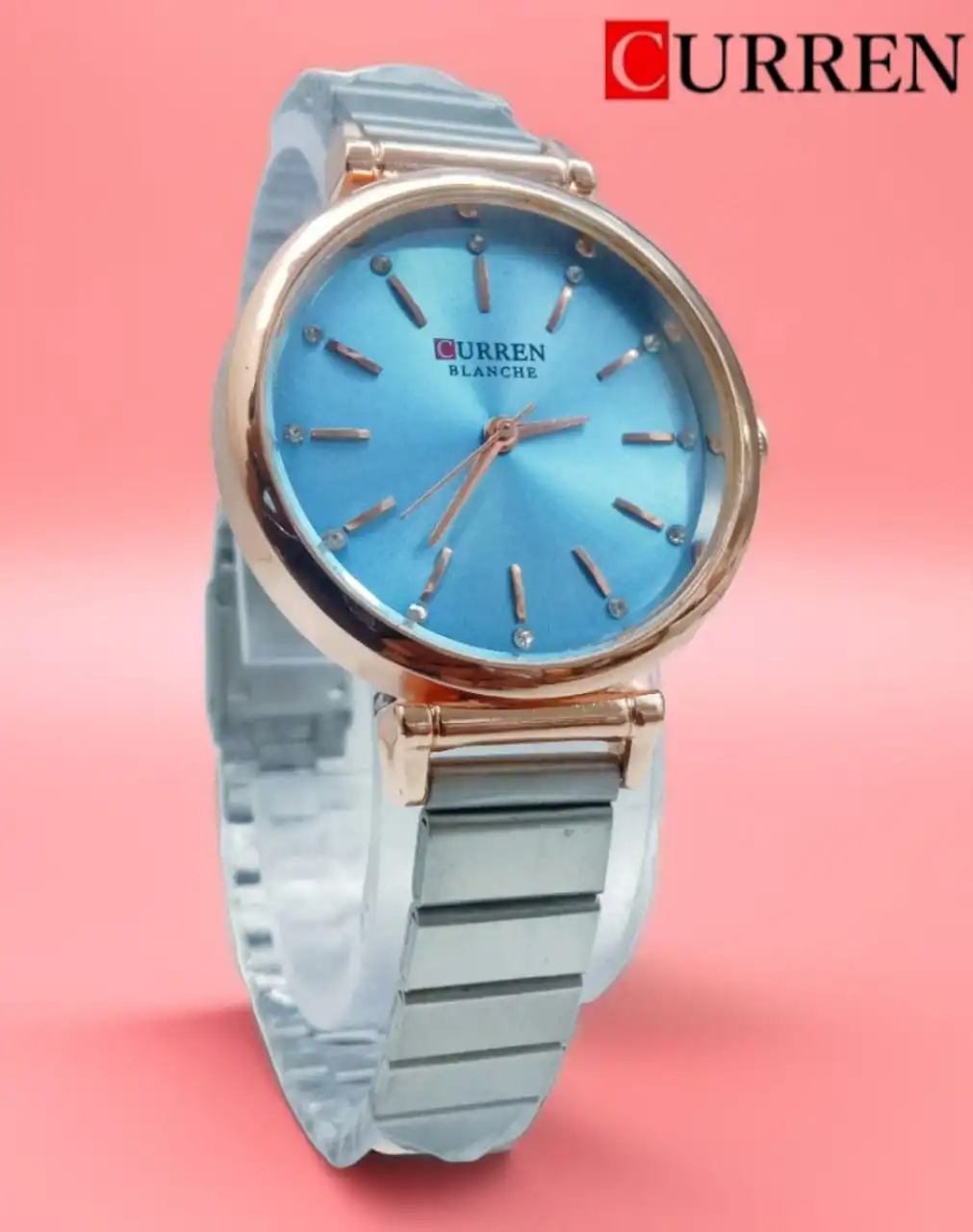 Picture of Inspired by curren Wrist Watch For Ladies High Quality Waterproof Stainless Steel Stylish Party WatchMulticolor