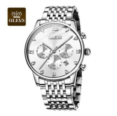 Picture of Inspired by Inspired by LEV-S 2868 Men Watch Choronograph Water Resistant Stainless Steel Watch For Men-SilverSilver, silver toton, silver black, Black