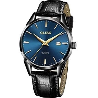 Picture of Inspired by LEATHER bELT  Fashion rr Leather Waterproof Analog Quartz Watch For MenBlack, Blue