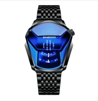 Picture of Inspired by NEW BINBOND With Box Top Brand Luxury Military Fashion Sport Watch Men Gold Wrist Watch Man Clock Casual Chronograph Wristwatch - Watch For Men - WatchSilver blue, Black blue, golden blue