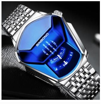 Picture of Inspired by NEW BINBOND With Box Top Brand Luxury Military Fashion Sport Watch Men Gold Wrist Watch Man Clock Casual Chronograph Wristwatch - Watch For Men - WatchSilver blue, Black blue, golden blue