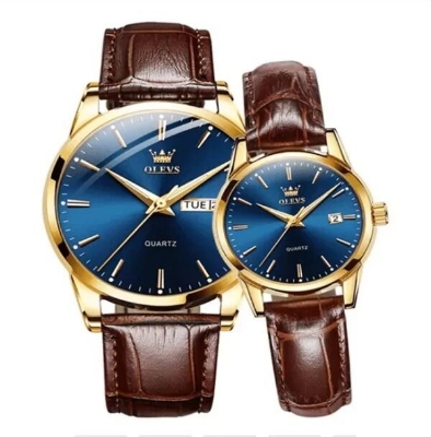 Picture of Inspired by olevd  2872G Chronograph Leather Belt Watch | Unboxing 2021 | Luxury Watch ReviewsBlue, Black, White