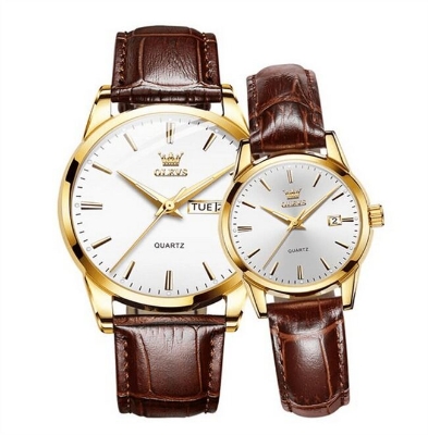 Picture of Inspired by olevd  2872G Chronograph Leather Belt Watch | Unboxing 2021 | Luxury Watch ReviewsBlue, Black, White