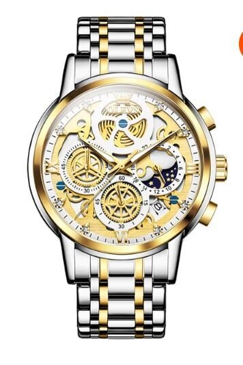 Picture of Inspired by olevs Watches OLi-VS 9947 Top Luxury Brand Sport Wrist watches Men Luminoussilverblack, Black full, Gold full, Blue, silver white
