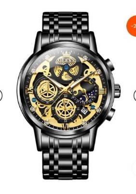 Picture of Inspired by olevs Watches OLi-VS 9947 Top Luxury Brand Sport Wrist watches Men Luminoussilverblack, Black full, Gold full, Blue, silver white